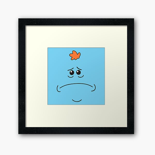 Mr. Meeseeks | Sad Mr. Meeseeks Framed Art Print