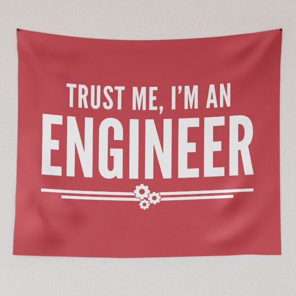 Item preview, Trust Me Engineer (Red) Funny Quote designed and sold by quarantine81.