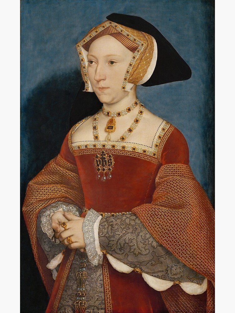 Holbein más joven retrato Jane Seymour Reina Inglaterra Enmarcado Pared Arte Impresión