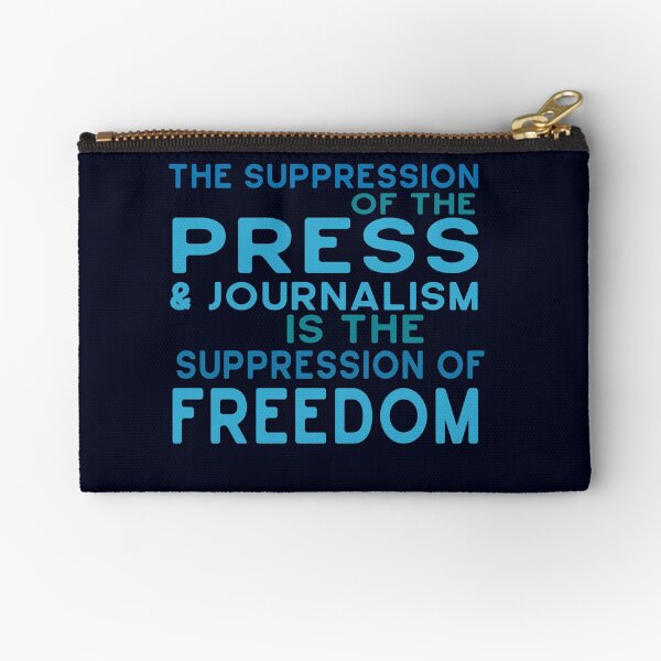 Truth, Free Speech, Press, Journalism Matter Zipper Pouch