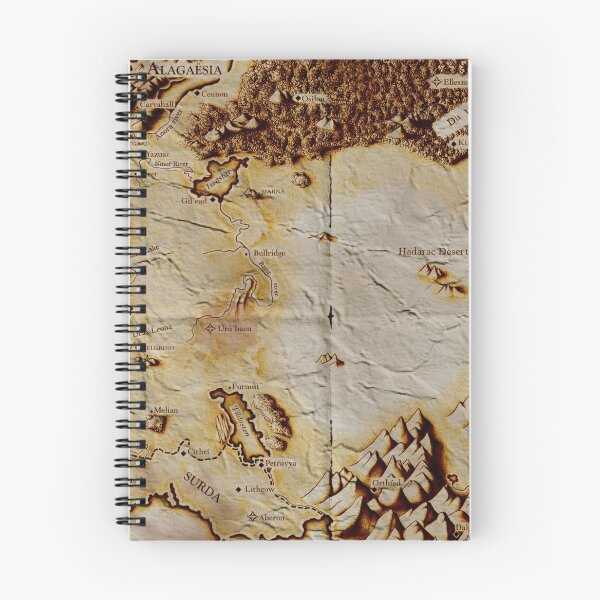 Item preview, Old folded map of Alagaësia (with background) designed and sold by locokimo.