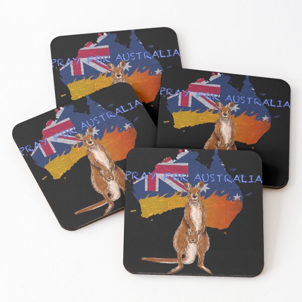 Item preview, Prayer for Australia Kangaroo designed and sold by Alexandra Hall-Pinner Lee (Lex Lee Art).
