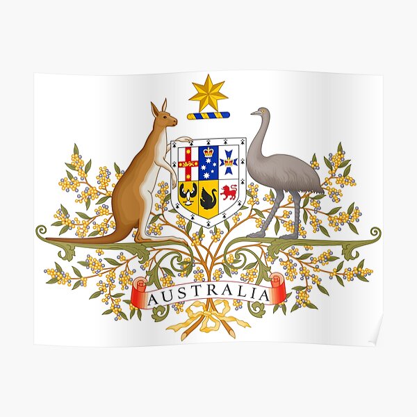 Australia Coat of Arms Poster