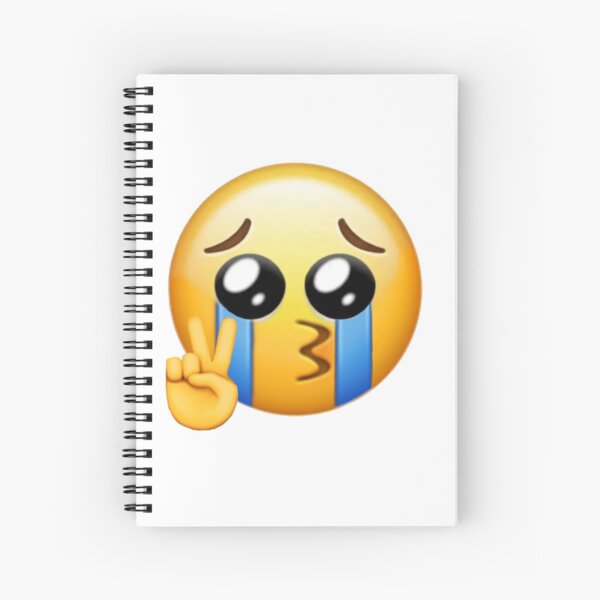 Sad Face Meme Spiral Notebooks for Sale