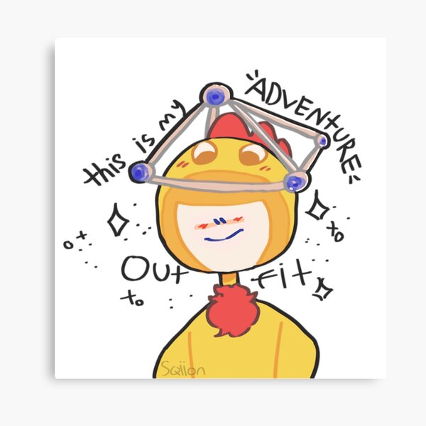 This Is My Adventure Outfit Fiddlepat Canvas Print By Puffloof Redbubble - roblox kokichi avatar