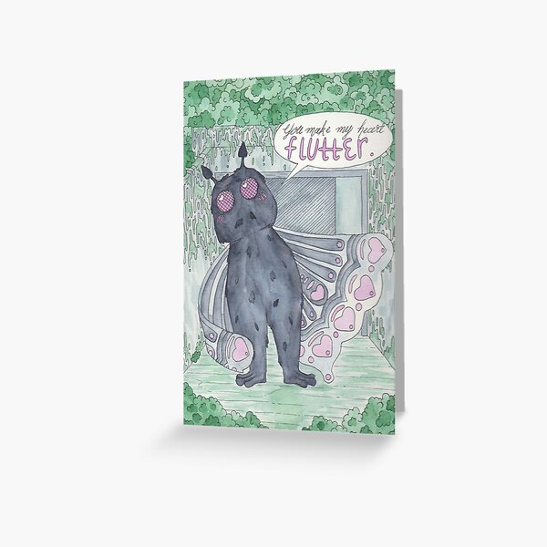 Mothman Valentine's Day Card Greeting Card