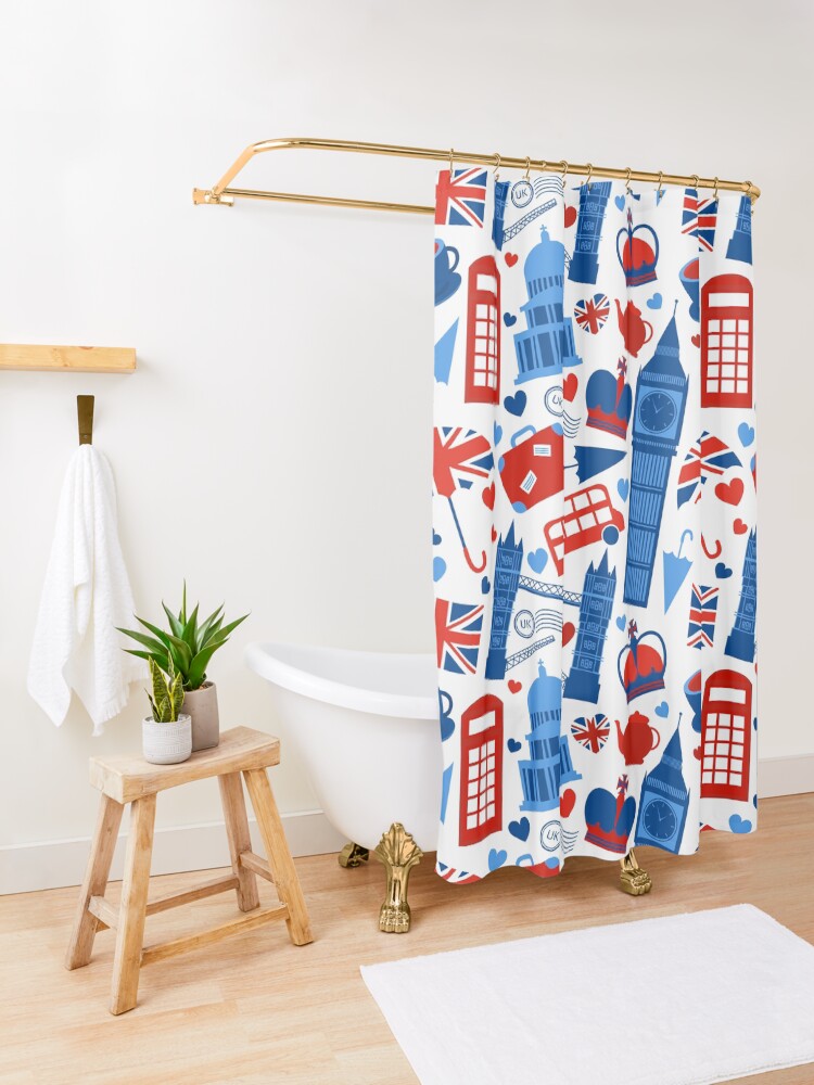"England pattern" Shower Curtain by TheThrow Redbubble