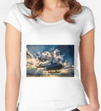 Helicopter Women's Fitted Scoop T-Shirt