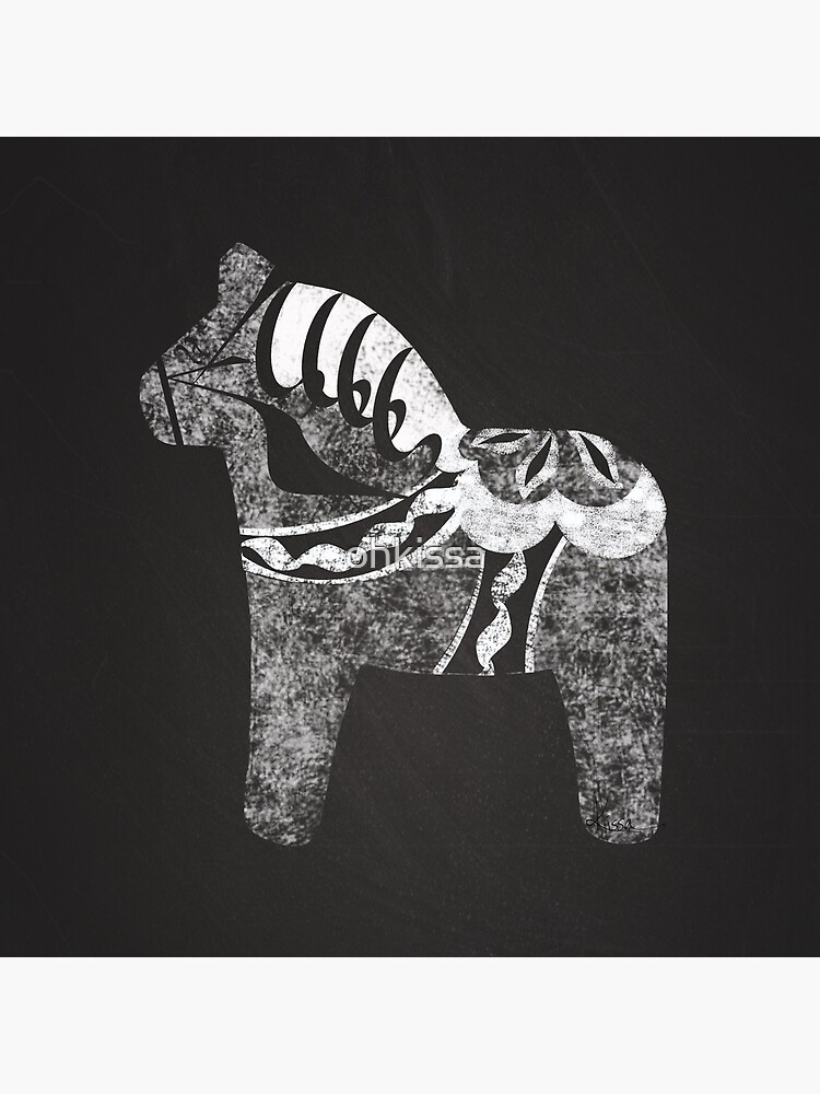 Chalky The Dala Horse by ohkissa