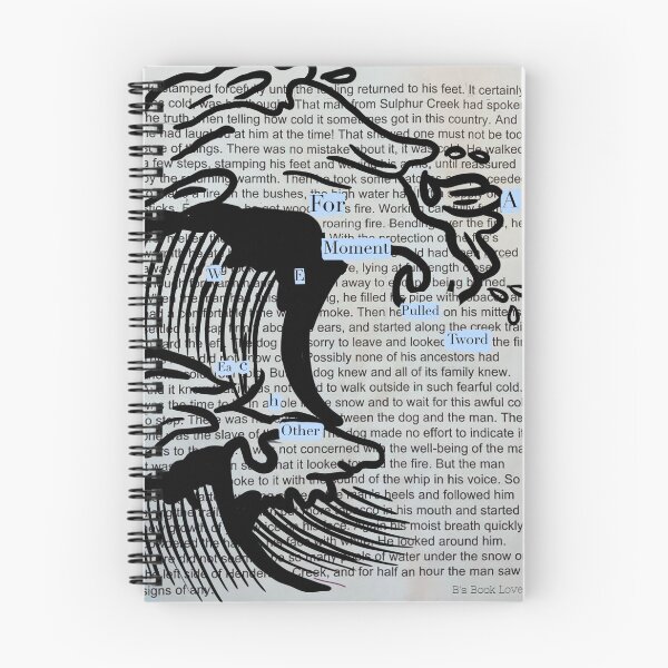 Item preview, Book art With Wave designed and sold by North Peaks Pet Art.