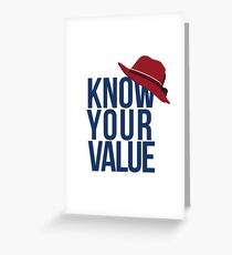 Know Your Value Greeting Card