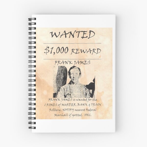 Item preview, Frank James Wanted designed and sold by Lawrence Baird.
