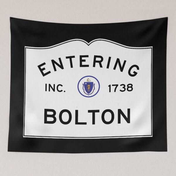 Item preview, Entering Bolton Massachusetts - Commonwealth of Massachusetts Road Sign  designed and sold by NewNomads.