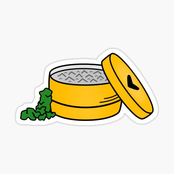 "Yellow Grinder" Sticker for Sale by SavannahGrace01 Redbubble