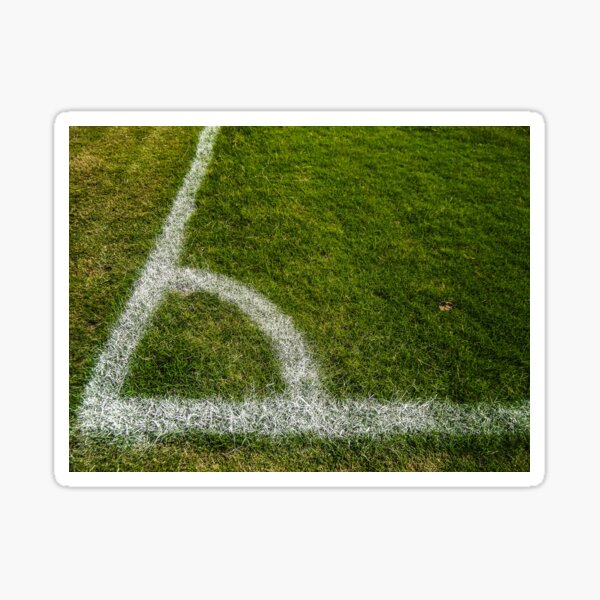 Football corner. soccer. Sticker