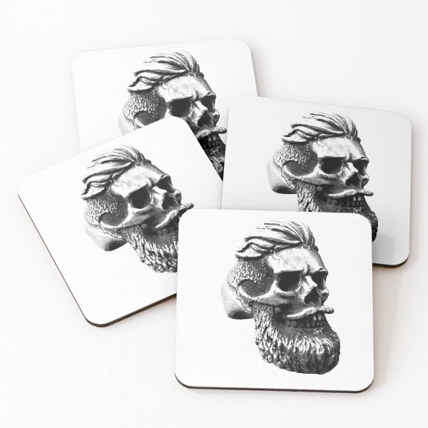 Item preview, SKULL WITH BEARD STATUE DARK  designed and sold by ogirdorgraphics.