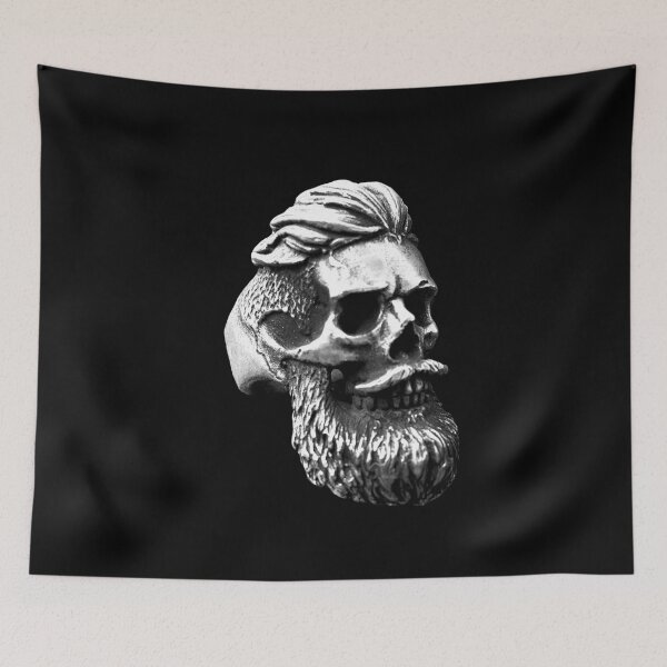 Item preview, SKULL WITH BEARD STATUE DARK  designed and sold by ogirdorgraphics.