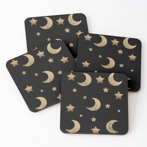 Item preview, Golden Moon and Stars. designed and sold by KenyCanales.