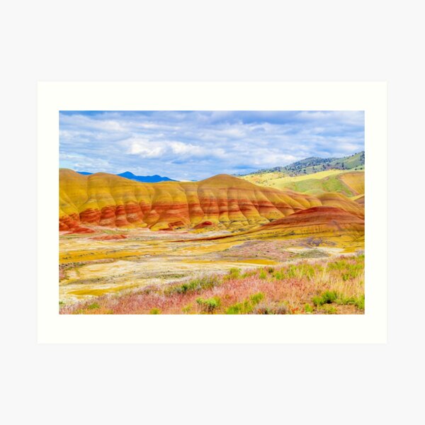 Painted Hills in Spring Art Print