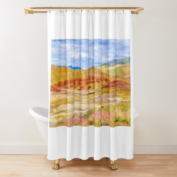 Painted Hills in Spring Shower Curtain