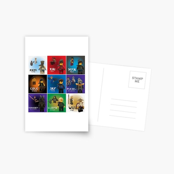 Ninjago Anniversary Poster Postcard