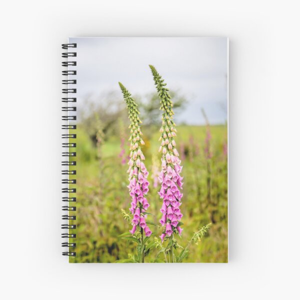 Young Foxglove Flowers Spiral Notebook