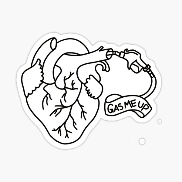 "Gas Me Up" Sticker for Sale by NotASaint Redbubble