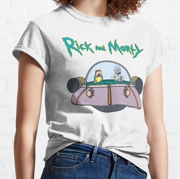 Rick and Morty in the spaceship | Rick and Morty Gadget Classic T-Shirt