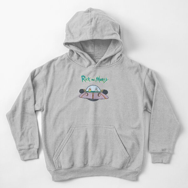 Rick und Morty im Raumschiff | Rick and Morty Gadget Kinder Hoodie