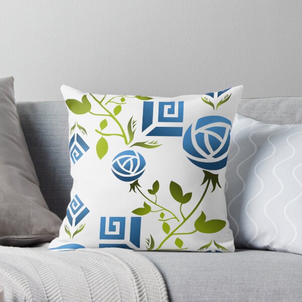 Item preview, Abstract Blue Green Rose by Mira Tasich designed and sold by Mira Tasich.