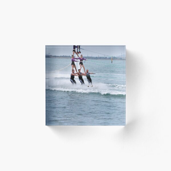 Australia Day, Pyramid, Stars Down Under Ski and Stunt Show, Geelong Victoria Acrylic Block