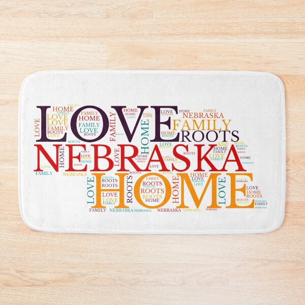 Item preview, Nebraska Home, Love, Roots and Family Map designed and sold by marosharaf.