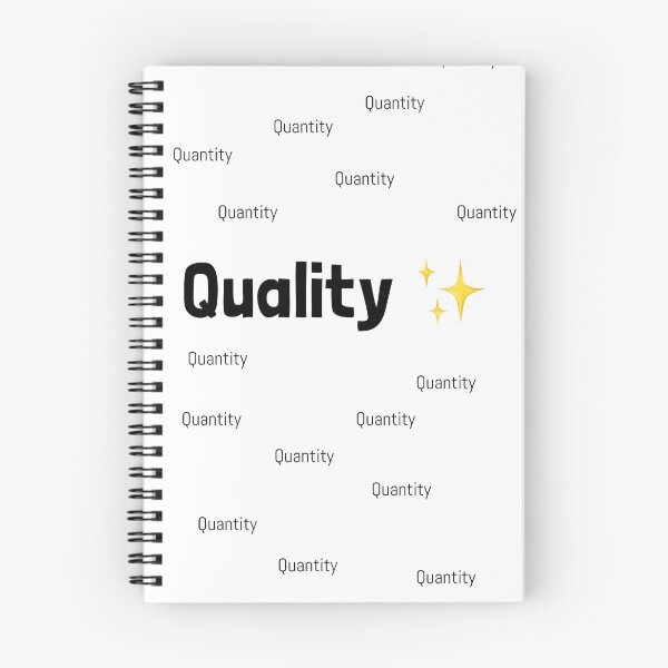 Item preview, Quality Over Quantity Text And Sticker Artwork designed and sold by Smiles4Days.