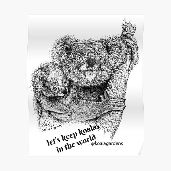 Let's keep koalas in the world Poster