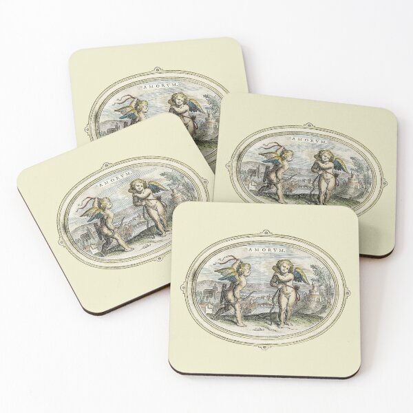 Item preview, Love Hurts / Antique Lithograph of Cupids designed and sold by FuzzyHoney.