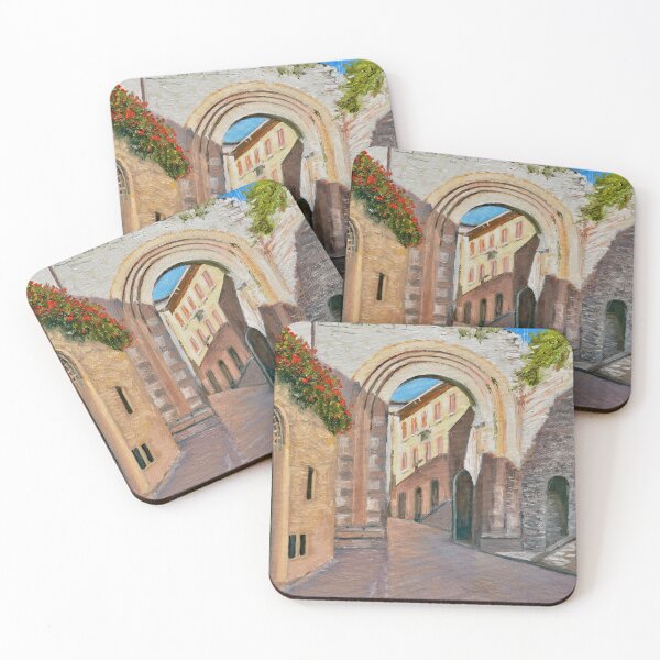 Item preview, Stone Archway in Assisi, Perugia, Italy designed and sold by Dai Wynn Fine Art.