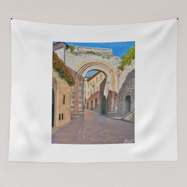 Item preview, Stone Archway in Assisi, Perugia, Italy designed and sold by Dai Wynn Fine Art.