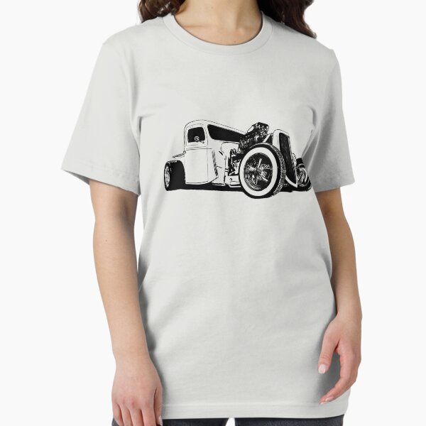 Item preview, Ford Model A Hotrod Pickup - stylized black on light background  designed and sold by mal-photography.
