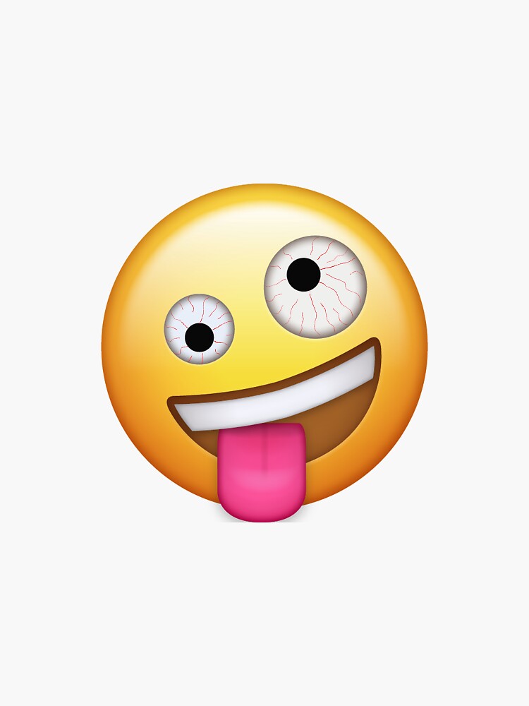 "Crackhead emoji" Sticker by natnat1605 Redbubble