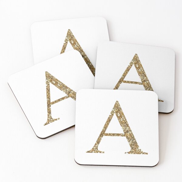 Item preview, A/Alpha Gold Glitter designed and sold by ansacree.