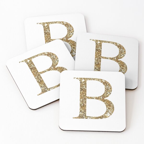 Item preview, B/Beta Gold Sparkle Letter designed and sold by ansacree.