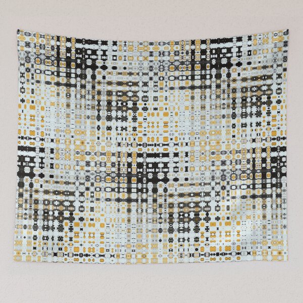 Item preview, Colour Through Pattern Black, Yellow and White designed and sold by JillyBeanDesign.