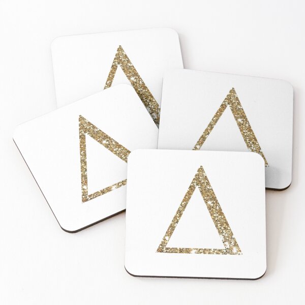 Aperçu de l'œuvre Lettre Delta Gold Sparkle créée et vendue par ansacree.