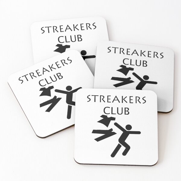 Item preview, We're Going Streaking! Streakers Club Clever Sarcastic Witty Hilarious Graphic Letter Text Art designed and sold by DoctorParanoid.