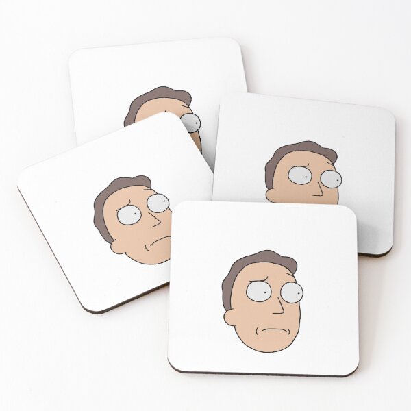 Jerry Smith | Rick and Morty character Coasters (Set of 4)