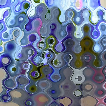 Artwork thumbnail, Colour Through Pattern Blue by JillyBeanDesign