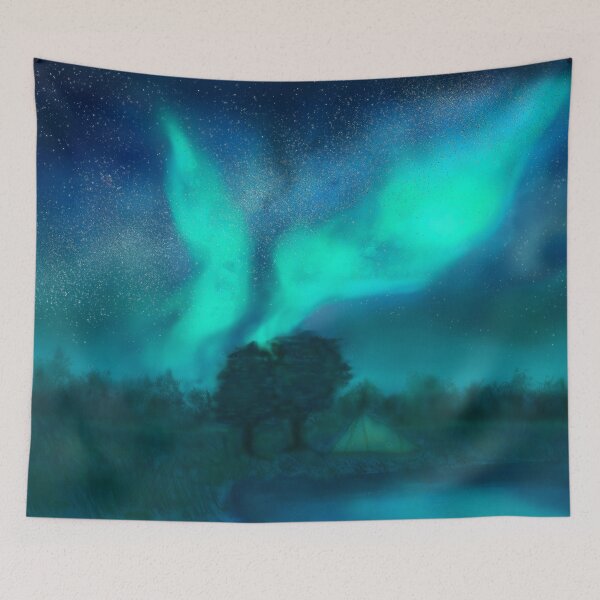 Item preview, Camping Under Fluorescent Sky designed and sold by Odsy.