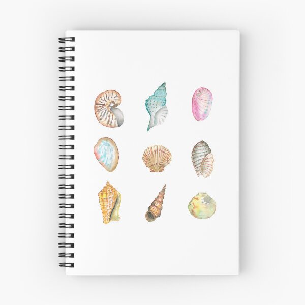 Item preview, Colorful Watercolor Sea Shells, Tropical Beach Seashells designed and sold by PandaAvenue.