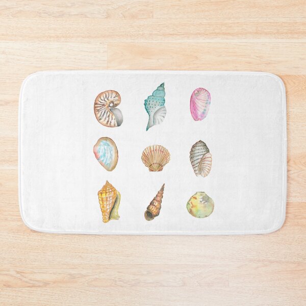 Item preview, Colorful Watercolor Sea Shells, Tropical Beach Seashells designed and sold by PandaAvenue.