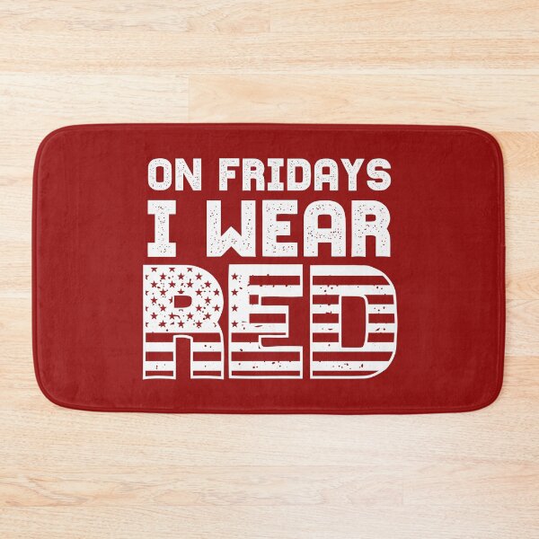 Item preview, On Fridays I Wear Red Friday American Flag Deployed Solders Supporter  designed and sold by alenaz.